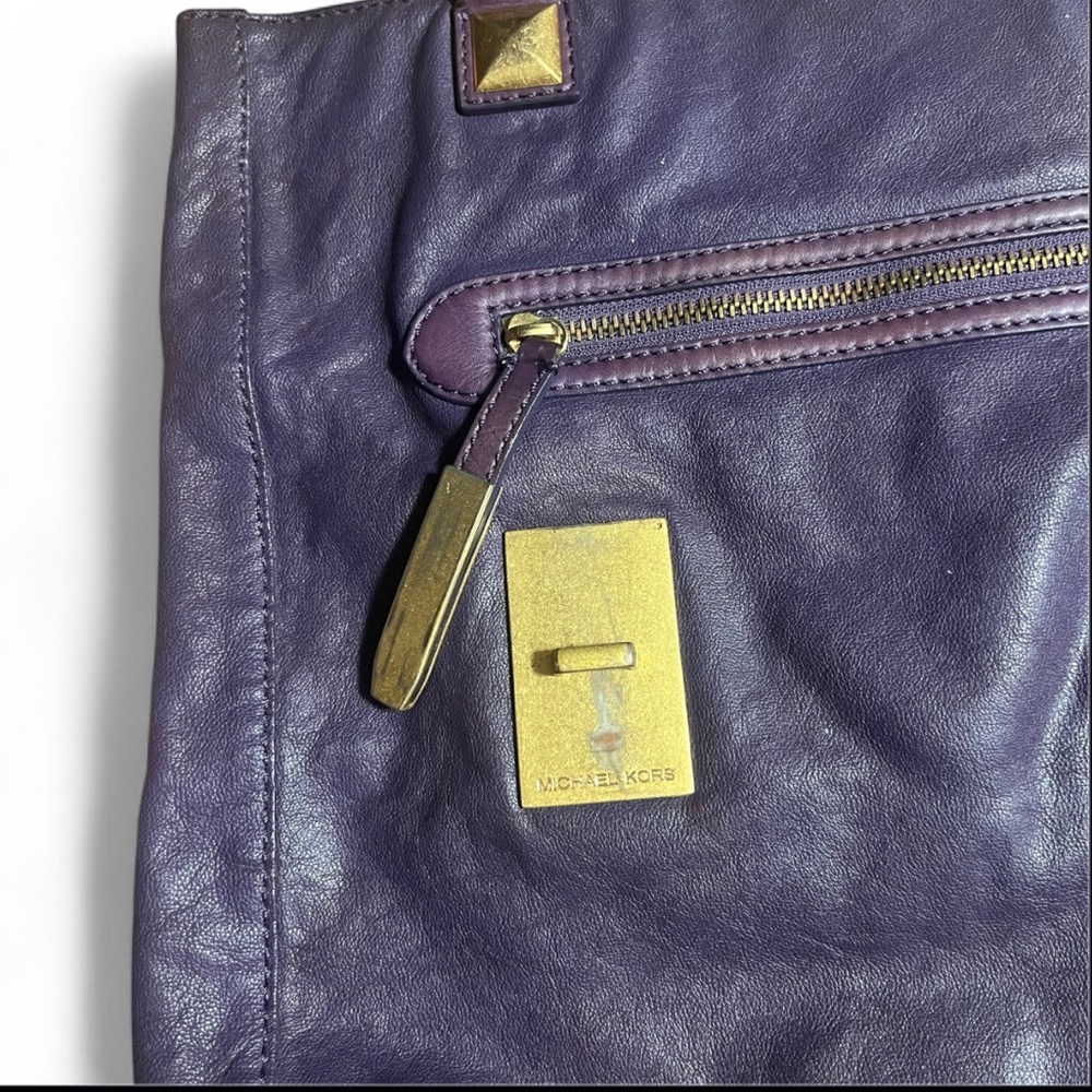 Michael Kors Purple Tote Bag - Picture 4 of 7